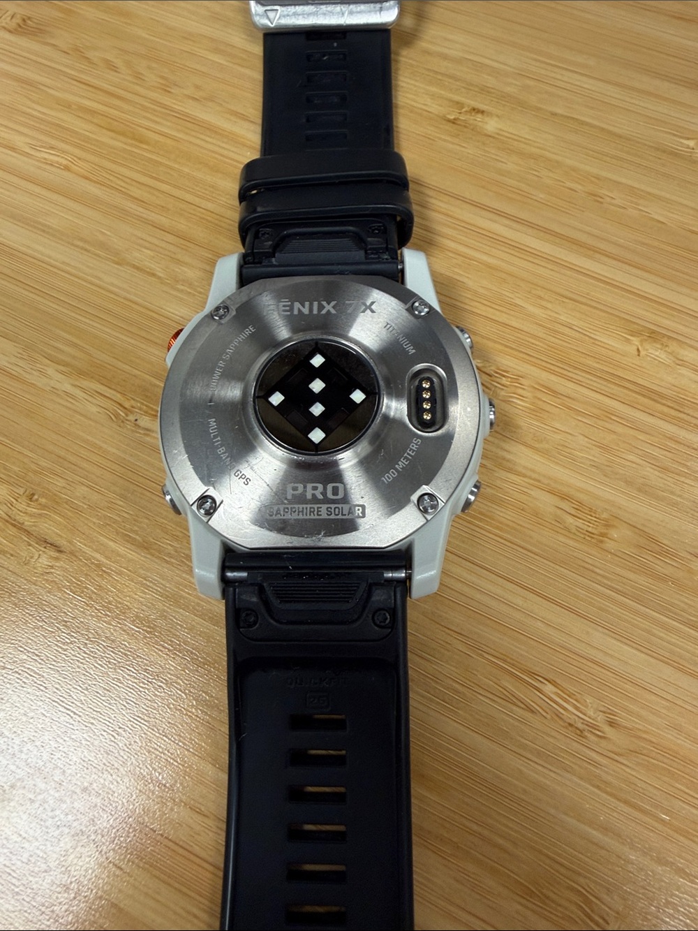 garmin Fenix 7X Pro Smartwatch - Black Band with Silver Bezel - Picture 2 of 2
